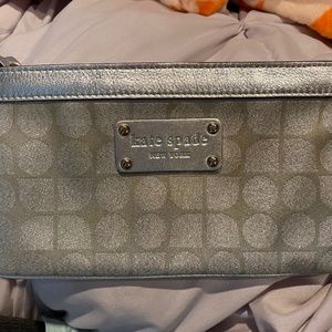Kate Spade Silver wristlet